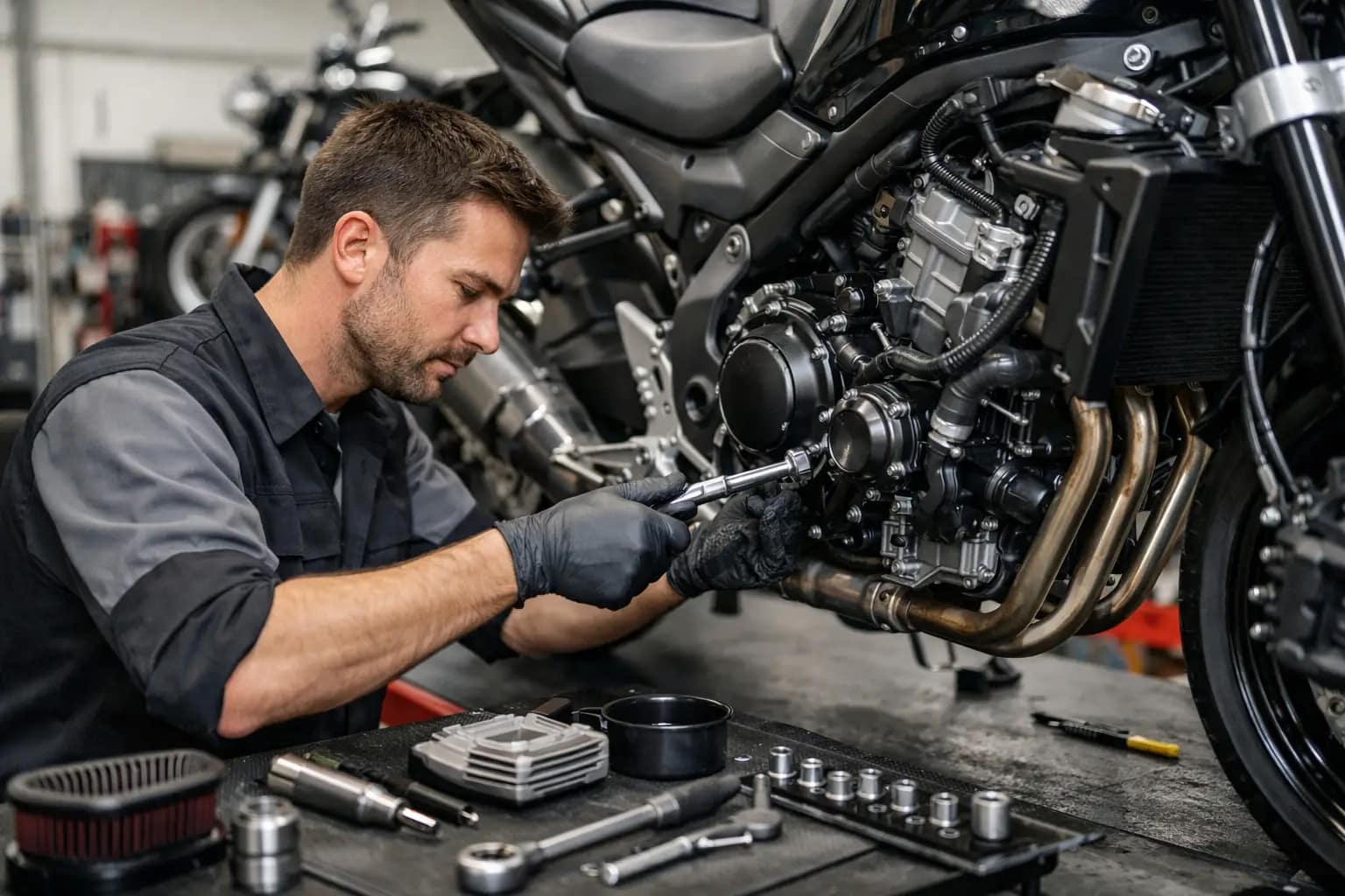 Quand faire une révision moteur 4 temps moto ?