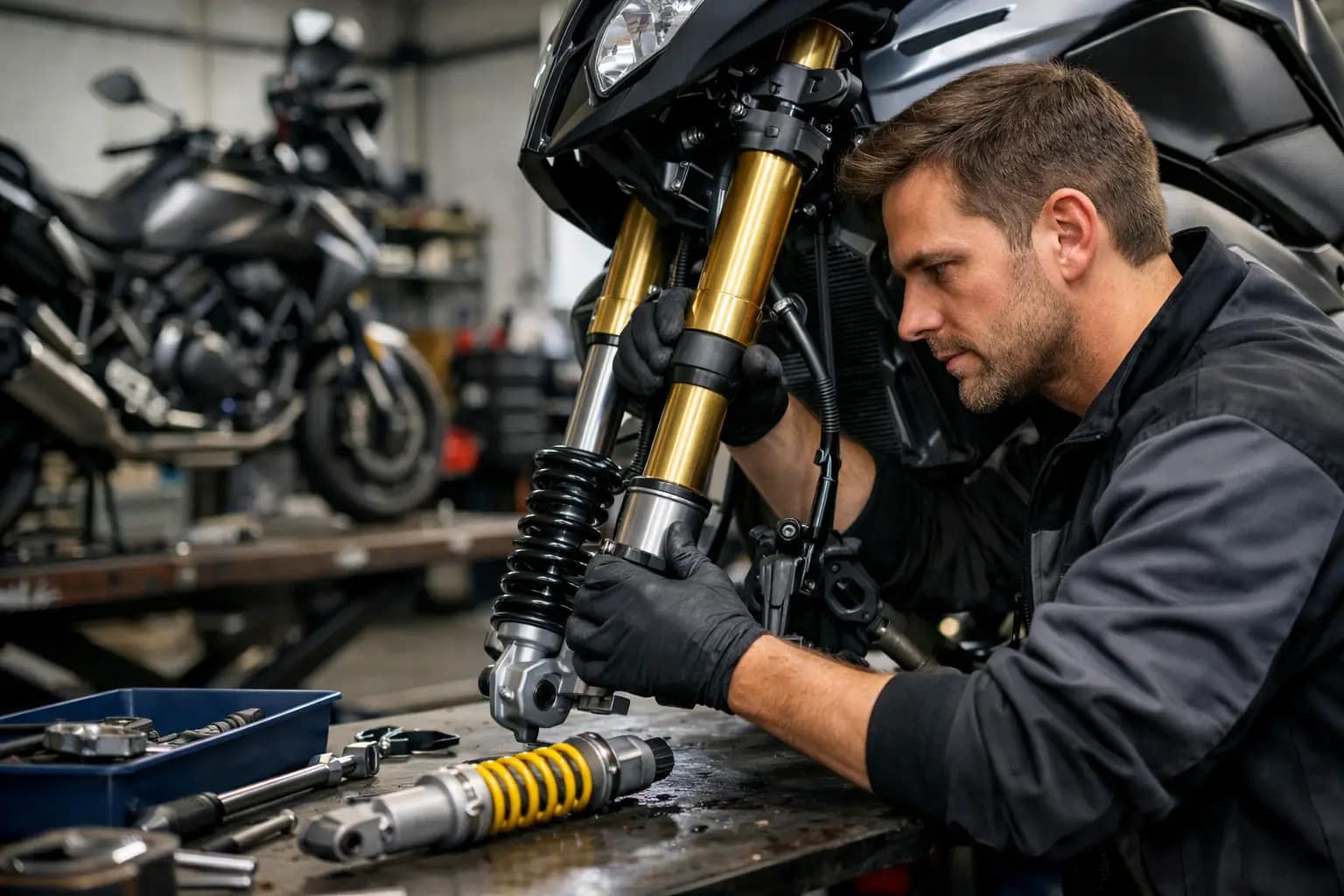 Service suspension moto - à quoi ça sert ?